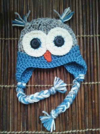 'O-My' Crochet Baby Owl Hat